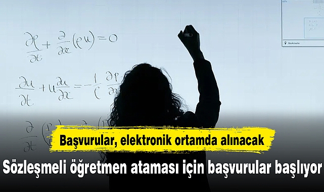 20 bin sözleşmeli öğretmen ataması için başvurular yarın başlıyor