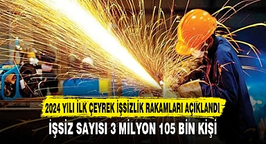 2024 YILI İLK ÇEYREK İŞSİZLİK RAKAMLARI AÇIKLANDI