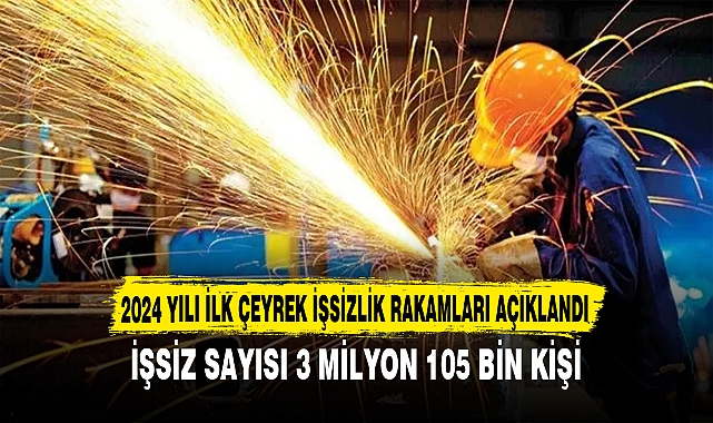 2024 YILI İLK ÇEYREK İŞSİZLİK RAKAMLARI AÇIKLANDI