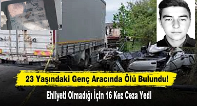 23 Yaşındaki Genç Aracında Ölü Bulundu!