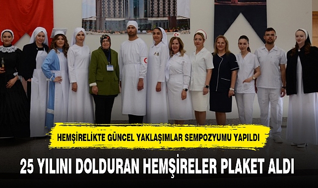 25 YILINI DOLDURAN HEMŞİRELER PLAKET ALDI