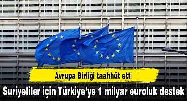 AB'den Türkiye'ye 1 milyar euroluk destek taahhüdü