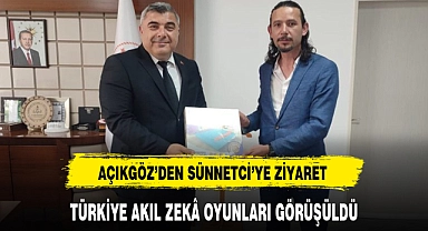 AÇIKGÖZ'DEN SÜNNETCİ'YE ZİYARET