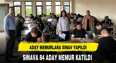 ADAY MEMURLARA SINAV YAPILDI