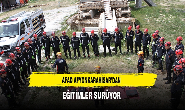 AFAD Afyonkarahisar'da Eğitimler Sürüyor