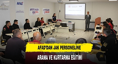 AFAD’dan JAK Personeline Arama Ve Kurtarma Eğitimi