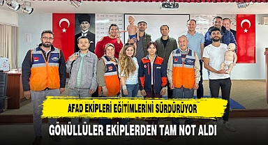 AFAD Ekipleri Eğitimlerini Sürdürüyor Gönüllüler Ekiplerden Tam Not Aldı