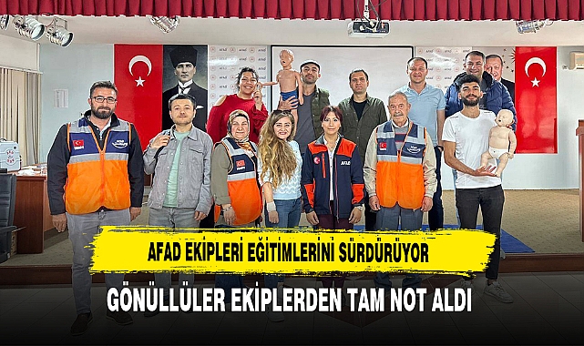 AFAD Ekipleri Eğitimlerini Sürdürüyor Gönüllüler Ekiplerden Tam Not Aldı