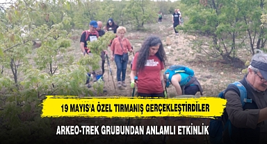 Arkeo-Trek Dağcılık Grubundan 19 Mayıs'a özel tırmanış