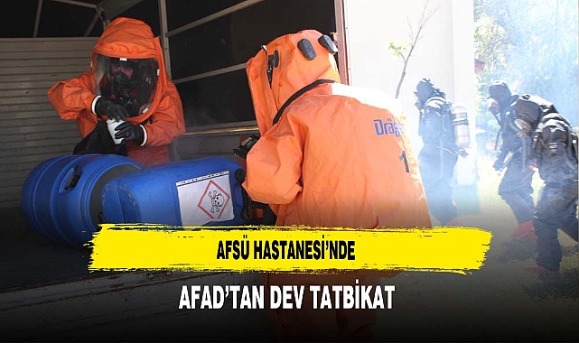 AFSÜ Hastanesi'nde AFAD'tan Dev Tatbikat