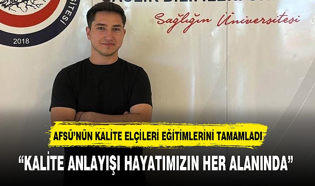 AFSÜ'NÜN KALİTE ELÇİLERİ EĞİTİMLERİNİ TAMAMLADI