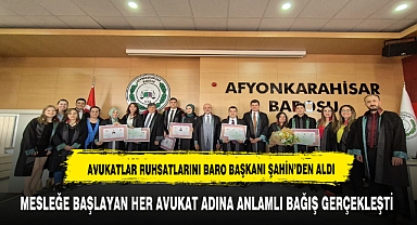 AFYON BAROSUNA RUHSATNAMELERİNİ ALARAK KATILDILAR