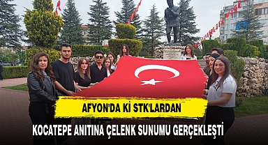 Afyon'da Ki STK'lardan Kocatepe Anıtına Çelenk Sunumu Gerçekleşti