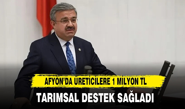 Afyon'da Üreticilere 1 Milyon TL Tarımsal Destek Sağladı