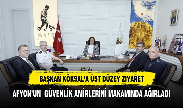 AFYON'UN GÜVENLİK AMİRLERİNİ AĞIRLADI