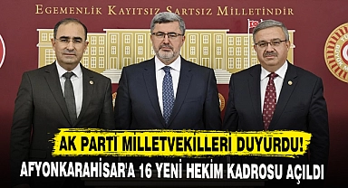 Afyonkarahisar'a 16 Yeni Hekim Kadrosu Açıldı