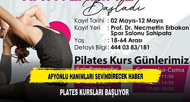 Afyonkarahisar Belediyesi Yeni Dönem Plates Kurs Kayıtlarını Başlattı