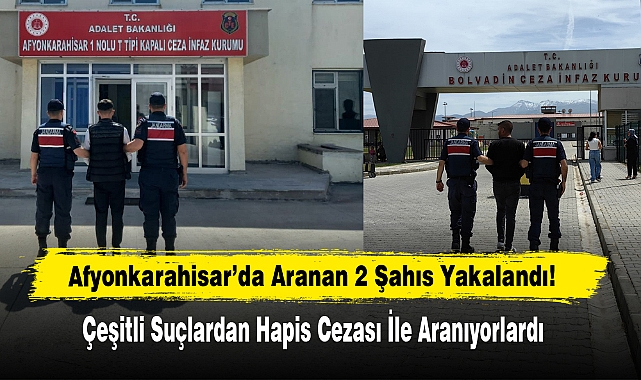 Afyonkarahisar’da Aranan 2 Şahıs Yakalandı!