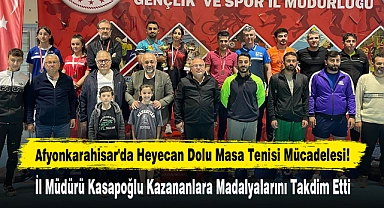 Afyonkarahisar'da Heyecan Dolu Masa Tenisi Mücadelesi!