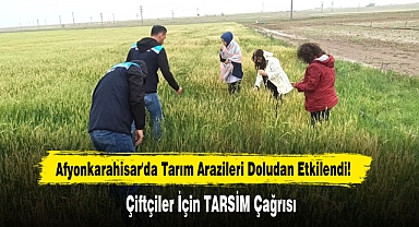Afyonkarahisar'da Tarım Arazileri Doludan Etkilendi!