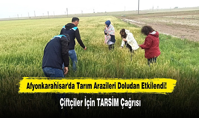 Afyonkarahisar'da Tarım Arazileri Doludan Etkilendi!