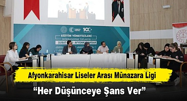 Afyonkarahisar Liseler Arası Münazara Ligi Tamamlandı