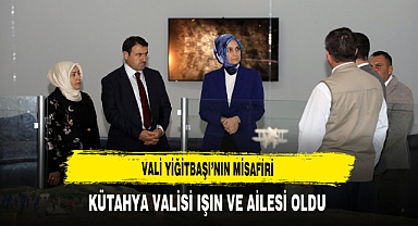 Afyonkarahisar Valisi Yiğitbaşı mevkidaşı Işın ve eşini misafir etti.