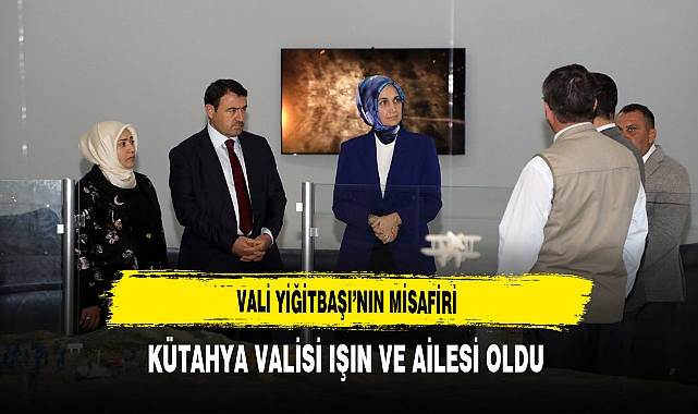 Afyonkarahisar Valisi  Yiğitbaşı mevkidaşı Işın ve eşini misafir etti.