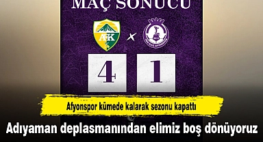 Afyonspor kümede kalarak sezonu kapattı