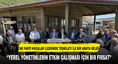 AK PARTİ HOCALAR İLÇESİNDE TEŞKİLATI İLE BİR ARAYA GELDİ