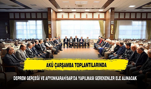 AKÜ’DE BU HAFTA DEPREM KONUŞULACAK