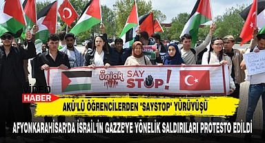 AKÜ'lü Öğrencilerden "Saystop" Yürüyüşü