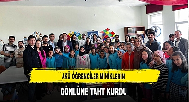 AKÜ Öğrenciler Miniklerin Gönlüne Taht Kurdu