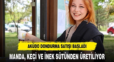 AKÜDO DONDURMA SATIŞI BAŞLADI