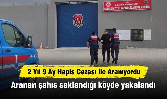 Aranan şahıs saklandığı köyde yakalandı