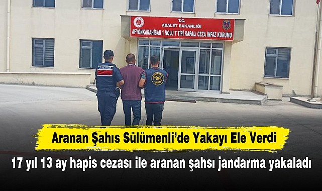 Aranan Şahıs Sülümenli’de Yakayı Ele Verdi: 17 yıl 13 ay hapis cezası ile aranan şahsı jandarma yakaladı