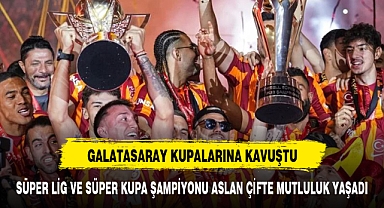 ASLAN ÇİFTE SEVİNÇ YAŞADI
