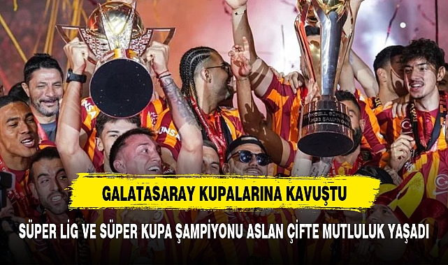 ASLAN ÇİFTE SEVİNÇ YAŞADI