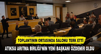 ATIKSU ARITMA BİRLİĞİ'NİN YENİ BAŞKANI ÖZDEMİR OLDU  