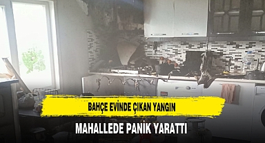 Bahçe Evinde Çıkan Yangın Mahallede Panik Yarattı