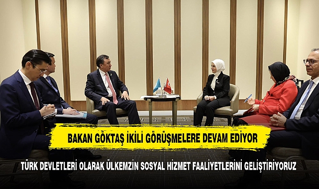 BAKAN GÖKTAŞ  TDT GENEL  SEKRETERİ İLE  BİR ARAYA  GELDİ
