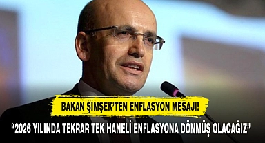 Bakan Şimşek’ten Enflasyon Mesajı!