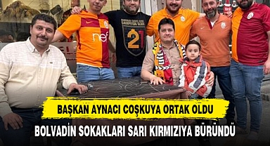 BAŞKAN AYNACI GALATASARAY'IN COŞKUSUNA ORTAK OLDU