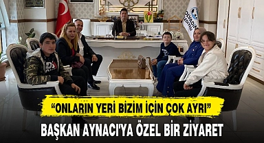 BAŞKAN AYNACI'YA ÖZEL BİR ZİYARET