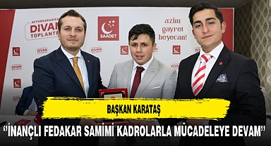 Başkan Karataş Divan Toplantısında Konuştu