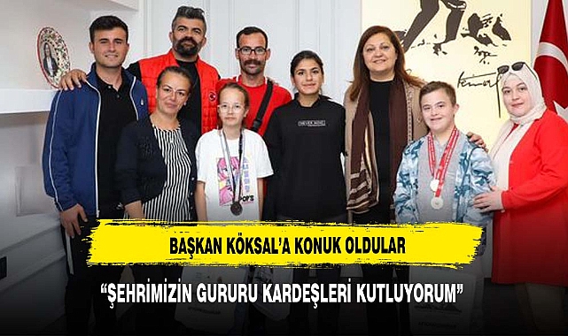 BAŞKAN KÖKSAL AFYONLU ŞAMPİYONLARI KONUK ETTİ