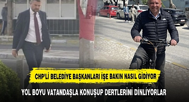 BAŞKANLAR MAKAM ARACI KULLANMIYOR İŞE YÜRÜYEREK VE BİSİKLETLE GİDİYORLAR