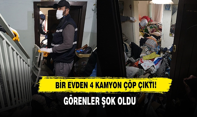 Bir Evden 4 Kamyon Çöp Çıktı!