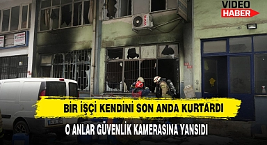 Bir İşçi Kendini Son Anda Kurtardı
