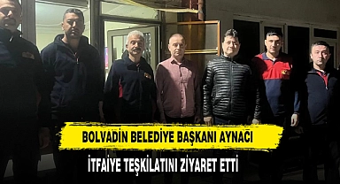 Bolvadin Belediye Başkanı Aynacı  İtfaiye Teşkilatını Ziyaret Etti